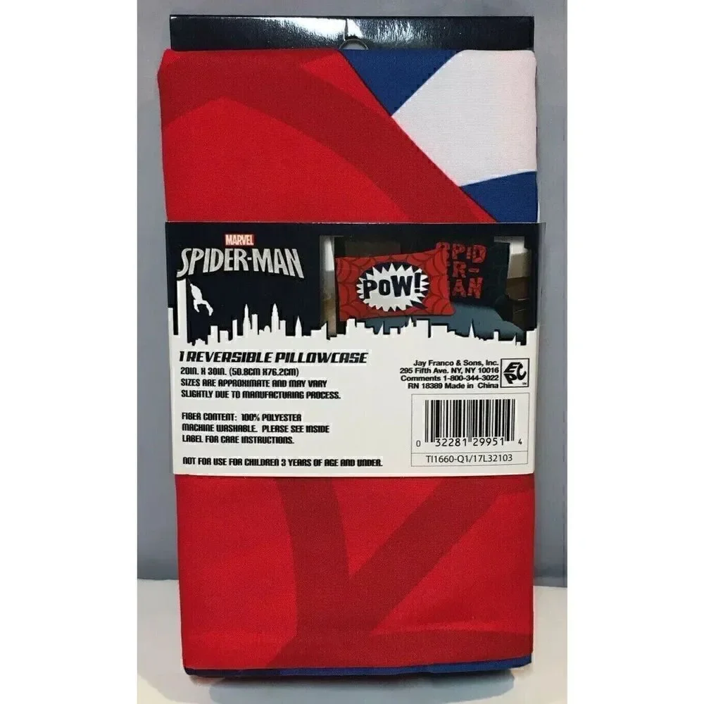 Marvel Spiderman Reversible Double Sided Pillowcase Bedding